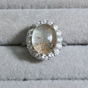 Elegant Silver and Gold-Toned Women's Ring